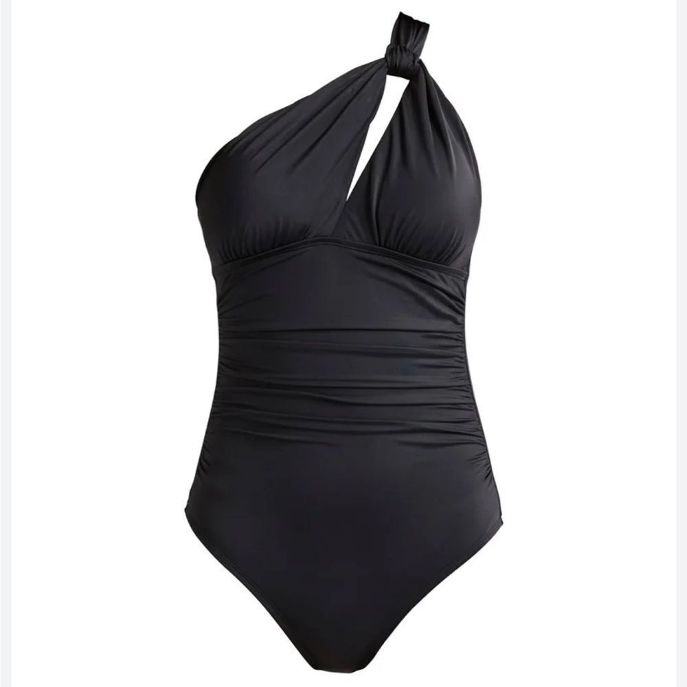 Sofia Vergara Women’s Black One Shoulder Swimsuit, Size XL,‎ NWOT
